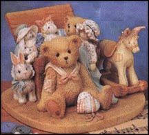 Bear With Toy Chest - Old Friends Are The Best Friends, Cherished Teddies Musical #627453 MAIN