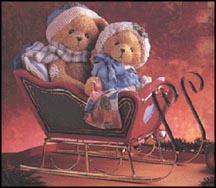 Boy & Girl In Sled - Bundled Up For The Holidays, Cherished Teddies Musical #651435 MAIN