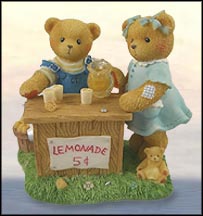 Albert And Susann - Whenever Life Hands You Lemons, Make Lemonade, Cherished Teddies Figurine #661848S MAIN