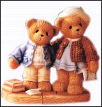 Clement And Jodie - Try, And Try Again!, Cherished Teddies Figurine #706744 MAIN