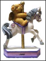 June - Monthly Carousel Figurine, Cherished Teddies Figurine #755273 MAIN