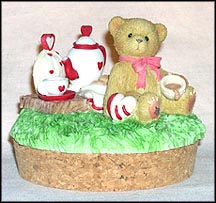 Snowflake Tea Set, Cherished Teddies Candle Topper #778249 MAIN
