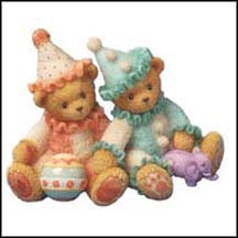 Palmer & Charlene - Clowning Around, Cherished Teddies Figurine #786586 MAIN