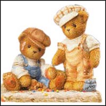 Vince And Connor - Shooting For Keeps, Cherished Teddies Figurine #789801 MAIN