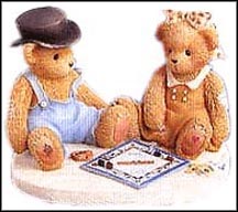 Jerald And Mary Ann - What Would Game Night Be Without You, Cherished Teddies Figurine #811742 MAIN