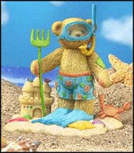 Troy - Life's A Beach, Cherished Teddies Figurine #864366E MAIN