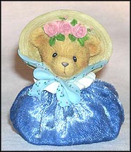 Blue Spring Bonnet, Cherished Teddies Figurine #873403 MAIN