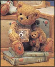 Age 6 - Chalking Up Six Wishes, Cherished Teddies Figurine #911283 MAIN