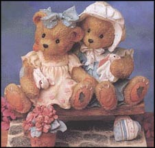 Tracie & Nicole - Side By Side With Friends, Cherished Teddies Figurine #911372 MAIN