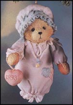 Baby Girl's First Christmas, Cherished Teddies Ornament #913006 MAIN