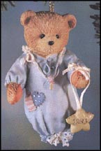 Baby Boy's First Christmas, Cherished Teddies Ornament #913014 MAIN
