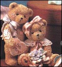 Oliver & Olivia - Will You Be Mine, Cherished Teddies Figurine #916641 MAIN