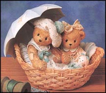 Beth And Blossom - Friends Are Never Far Apart, Cherished Teddies Figurine #950564 MAIN