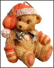 Bear With Red Stocking Hat, Cherished Teddies Ornament #951226R MAIN