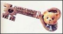 Key To Cherished Teddies Town Lapel Pin, Cherished Teddies Lapel Pin #CRT065 MAIN