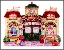 Cherished Teddies Town Depot Easel, Cherished Teddies Display #CRT289 MAIN