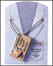 Cherished Teddies Club 1998 - Bear Tag Necklace, Cherished Teddies Necklace #CRT442 MAIN