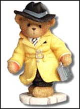 T. James Bear (With Yellow Coat And Silver Briefcase,, Cherished Teddies Figurine #CT007 MAIN