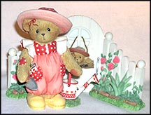 Eloise And Her Garden Gate, Cherished Teddies Figurine #CT023 MAIN