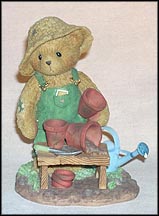 Tristan A Good Natured Bear And A Hard Working Gardener, Cherished Teddies Figurine #CT108 MAIN