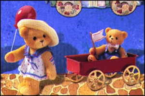 Letty, Girl Pulling Wagon (1999 Membears Only Figurine), Cherished Teddies Figurine #CT993 MAIN