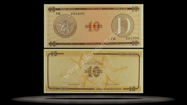 Foreign Exchange, Cuba Banknote, 10 Pesos, P#35 MAIN