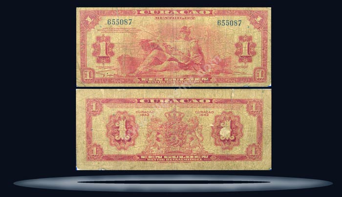 Curacao Banknote, 1 Gulden, 1947, P#35b MAIN