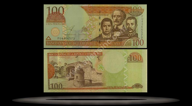 Dominican Republic Banknote, 100 Pesos, 2002, P#171b MAIN