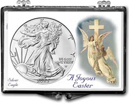 A Joyous Easter with Angels American Silver Eagle Gift Display THUMBNAIL