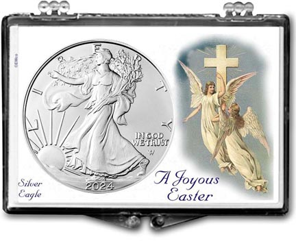 2024 A Joyous Easter with Angels American Silver Eagle Gift Display LARGE