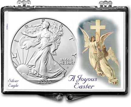 2025 A Joyous Easter with Angels American Silver Eagle Gift Display LARGE