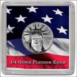 Snap-Tite Coin Display - 2" x 2", Platinum Eagle 1/4oz MAIN