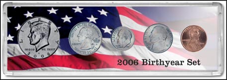 Snap-Tite Set Display - 2" x 6", Cent thru Half Dollar - Birthyear Set MAIN