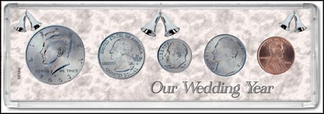 Snap-Tite Set Display - 2" x 6", Cent thru Half Dollar - Our Wedding Year MAIN