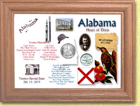 Alabama State Quarter Frame MAIN