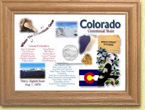 Colorado State Quarter Frame MAIN