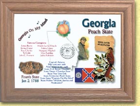 Georgia State Quarter Frame MAIN