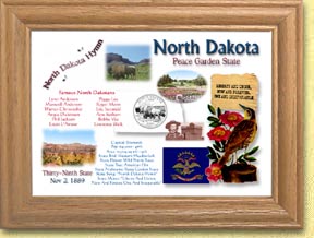North Dakota State Quarter Frame MAIN