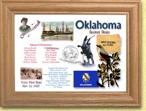 Oklahoma State Quarter Frame MAIN