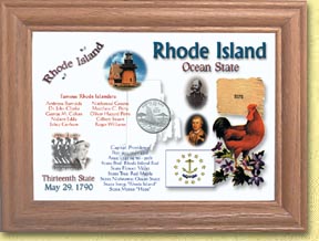 Rhode Island State Quarter Frame MAIN