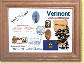 Vermont State Quarter Frame MAIN