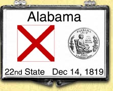 Alabama - State Flag Snaplock Display MAIN