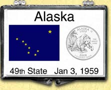 Alaska State Flag Snaplock Display MAIN