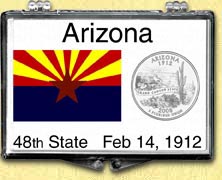 Arizona State Flag Snaplock Display MAIN