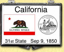 California - State Flag Snaplock Display MAIN