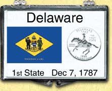 Delaware - State Flag Snaplock Display MAIN