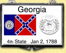Georgia - State Flag Snaplock Display MAIN