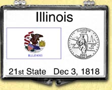 Illinois - State Flag Snaplock Display MAIN