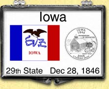 Iowa - State Flag Snaplock Display MAIN
