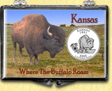 Kansas - Where The Buffalo Roam Snaplock Display MAIN